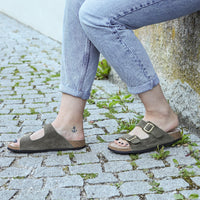 Ratschkatl Sandalen in Grün aus Echtleder, Ansicht 9