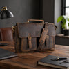 Briefcase Jordan made of buffalo leather