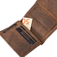 Portefeuille moyen Uschi en cuir de buffle, vue 5