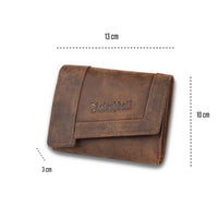 Portefeuille moyen Uschi en cuir de buffle, vue 8