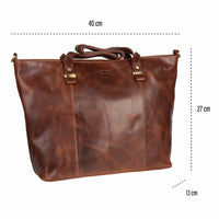 Shopper Handbag Luise made of buffalo leather, view 13
