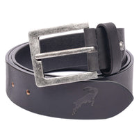 Black Belt made of genuine leather, view 3