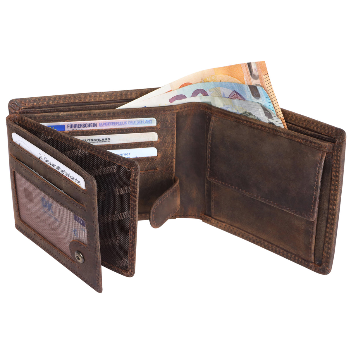 Classic Wallet Kare made of buffalo leather, view 3