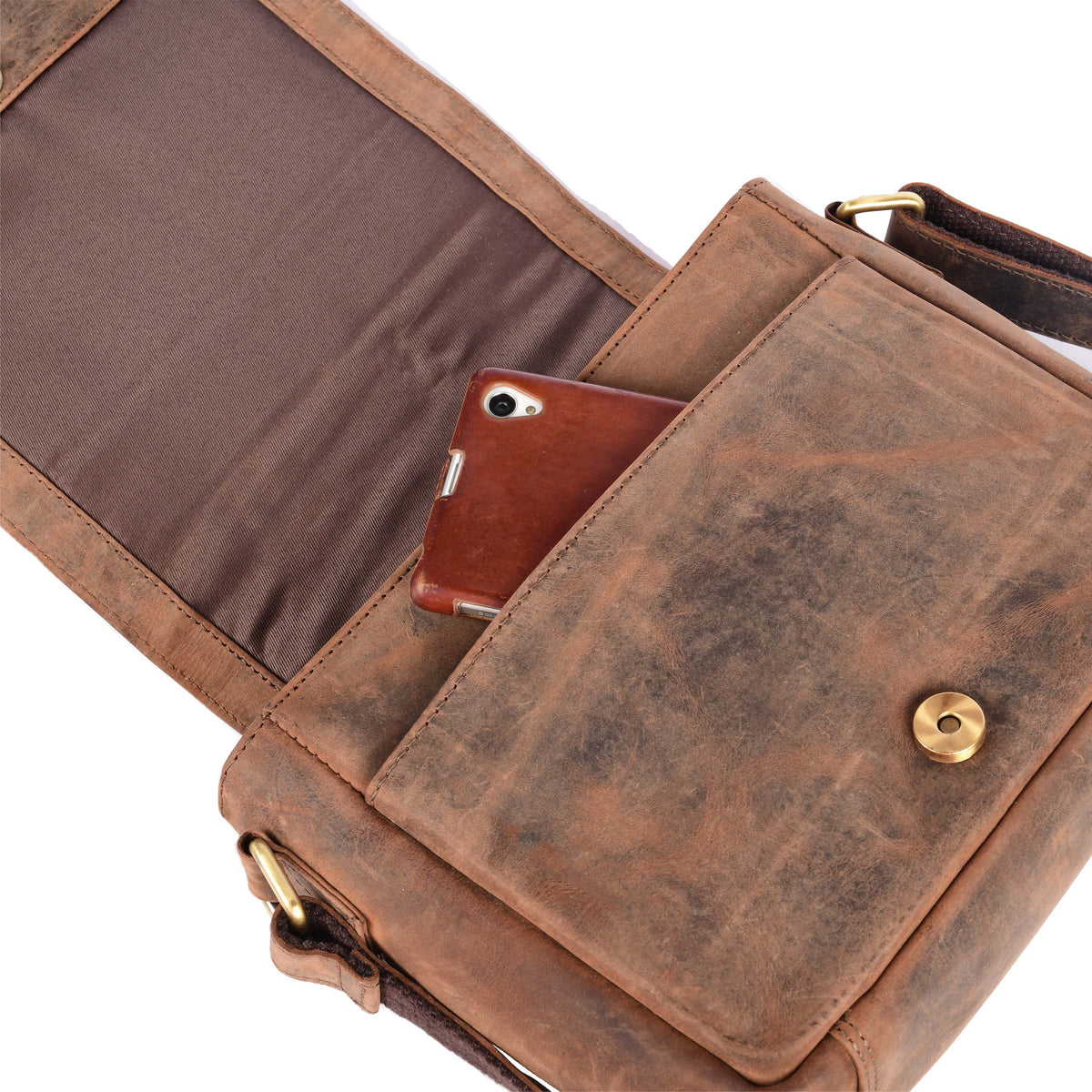 Sac Cross-Over Paul en cuir de buffle, vue 7