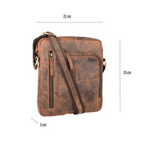 Borsa quotidiana Mike in pelle di bufalo, vista 10
